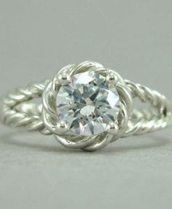 Diamond Rope Engagement Ring, Diamond Engagement ring